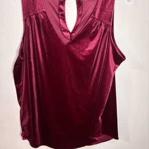 Old Navy Rich Burgundy Velvet Blouse